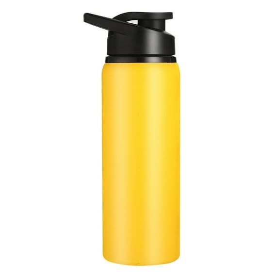 Yesbay 700ml Water Bottle Food Grade Good Sealing Stainless Steel Sports Fitness Drinking Bottle Travel Supply Yellow
