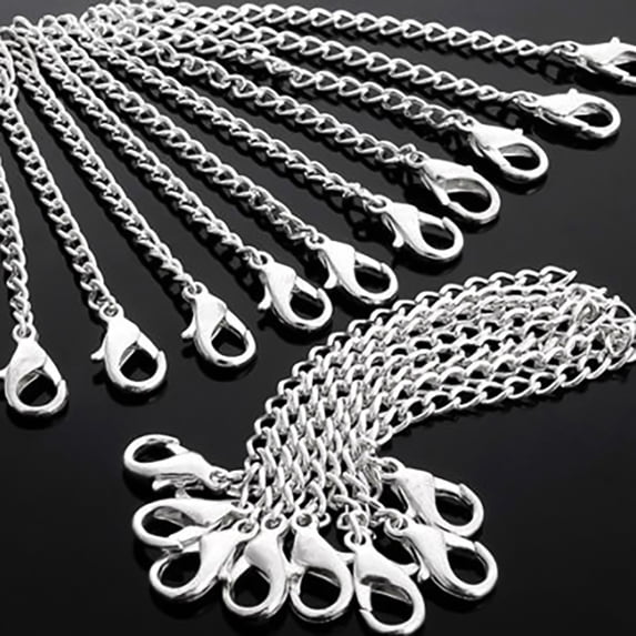 Yesbay 80 Pcs Fashion Silver Plated Bracelet Necklace Extenders Chain Jewelry Findings,Extension Chain