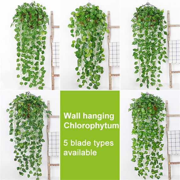 Yesbay 95cm Artificial Green Plant Hanging Vine Bracketplant Home Garden Decoration,1