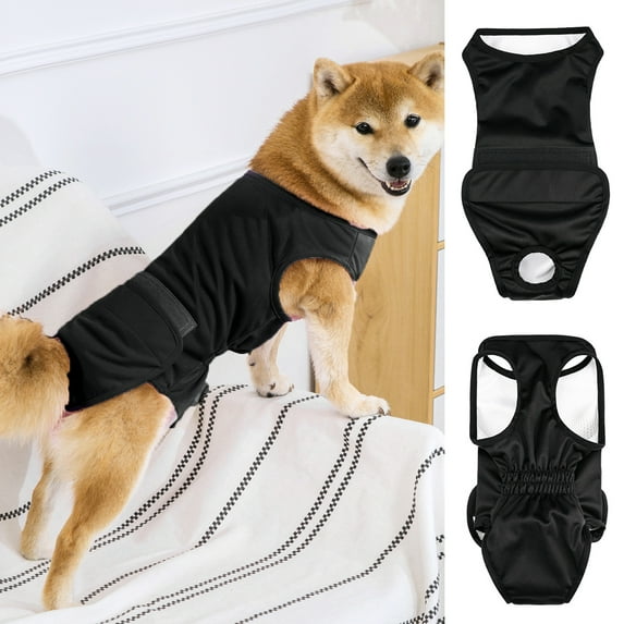 Yesbay Adjustable Dog Surgery Recovery Suit Anti licking Pet Recovery Clothes Comfortable Breathable Clothes