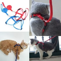 Yesbay Adjustable Nylon Cat Puppy Pet Harness Collar Lead Leash Traction Safety Rope