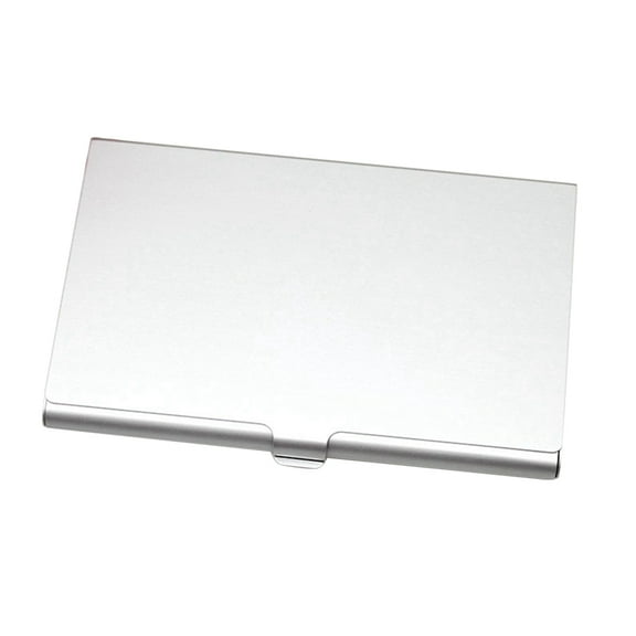 Yesbay Aluminium Alloy Portable Credit Business ID Card Holder Wallet Box Case Cover-Silver
