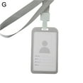 thumbnail image 1 of Yesbay Aluminum Alloy Vertical Business Work Name ID Card Badge Holder with Lanyard, 1 of 7