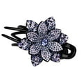 thumbnail image 1 of Yesbay Anti-slip Tooth Temperament Exquisite Hair Clip Shining Rhinestone Elegant Flower Decor Hairpin Hair Accessories, 1 of 7