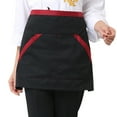 thumbnail image 1 of Yesbay Apron Cooking Apron Soft with Tether Household Short Waist Apron for Kitchen, 1 of 8