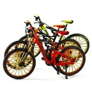 Yesbay Bicycle Model 110 Scale Realistic Shape Alloy Downhill Mountain Bike Toy Birthday Gift,Red