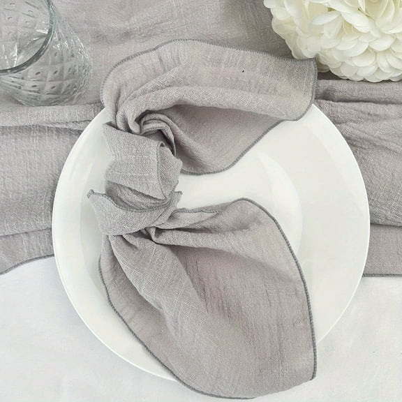 Yesbay Boho Gauze Napkins Washable Cotton Gauze Napkins Rustic Style Napkins for Baby Shower Wedding Tea Party Decoration