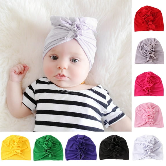 Yesbay Breathable Spring Summer Knot Cotton Baby Hat Newborn Infant Cap,Baby Hat