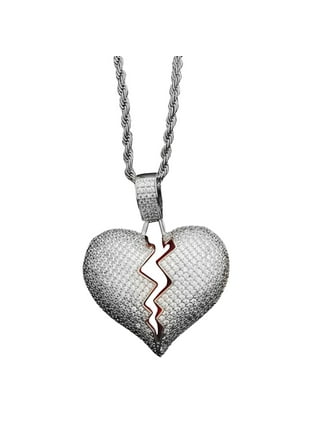 Broken heart razor blade necklace shop