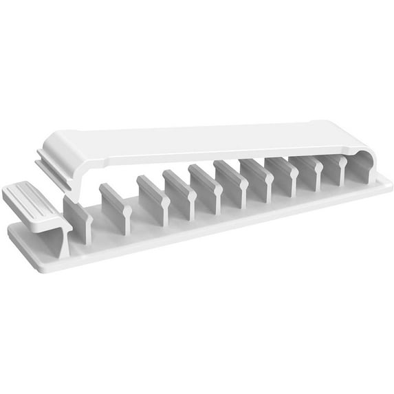 Yesbay Cable Organizers Self Adhesive Wall Mounted Saving Space Cable Manage Multipurpose Wire Clamps,White