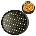 thumbnail image 1 of Yesbay Carbon Steel Non-stick Pizza Baking Pan Mesh Tray Plate Bakeware Baking Tool,26cm, 1 of 7