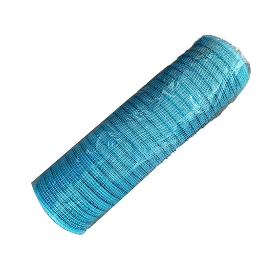 Yesbay Christmas Poly Mesh Ribbon ,Metallic Mesh Ribbon Foil Decorative Mesh Rolls for DIY Wreath Crafts Party Decoration