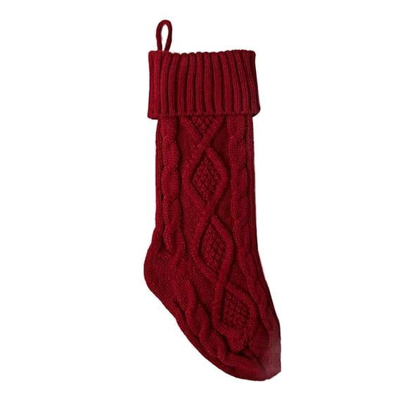 Yesbay Christmas Stockings 20 inch Large Cable Knit Stockings Fireplace Hanging Goodie Bags for Xmas Tree Holiday