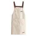 thumbnail image 1 of Yesbay Cooking Apron Waterproof Wide Application with Pockets Oil Proof PVC Apron for Home, 1 of 8