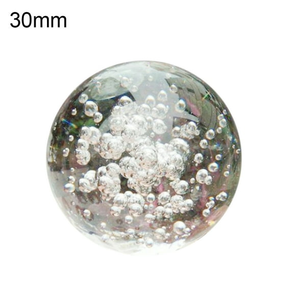 Yesbay Crystal Ball Transparent Bubbles Sphere Faux Crystal Glass Ball Home Office Ornament Decor