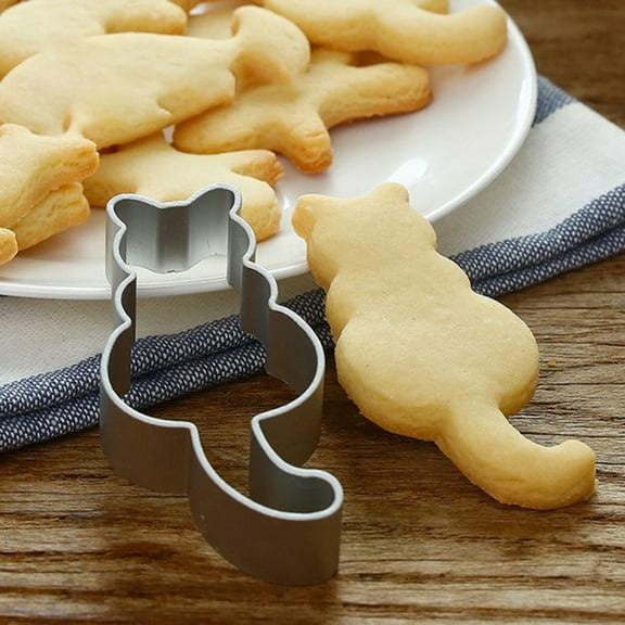Yesbay Cute Cat Shape Stainless Steel Baking Cake Mould Chocolate Cookies Cutter Mold,Cookie Mold