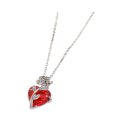thumbnail image 1 of Yesbay Dark Red Faux Rose Pendant Necklace for Women Zircon Love Heart Flower Choker Gothic Punk Jewelry for Dating Daily Wear Banquet Party, 1 of 8