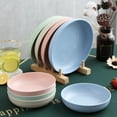 thumbnail image 1 of Yesbay Dinner Plate Smooth Surface Microwave Safe Food Grade Tableware Round Shape Food Plate Home Anti-Slip Base Dinner Dish Kitchen Supplies, 1 of 8