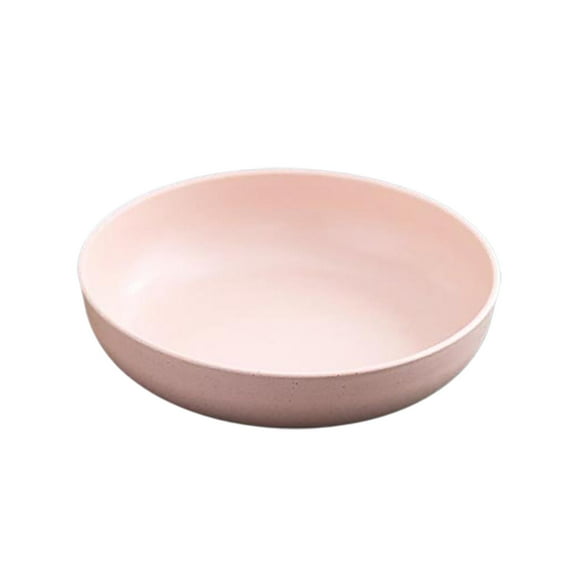 Yesbay Dinner Plate Smooth Surface Microwave Safe Food Grade Tableware Round Shape Food Plate Home Anti-Slip Base Dinner Dish Kitchen Supplies