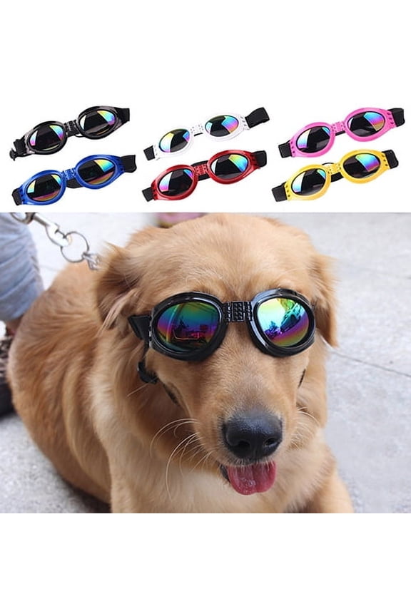 Dog 's Fashion UV Foldable Sunglasses Goggles with Adjustable Strap