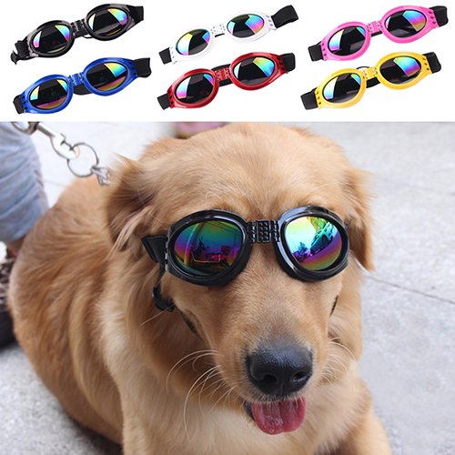 Yesbay Dog\'s Fashion UV Protection Foldable Sunglasses Goggles with Adjustable Strap