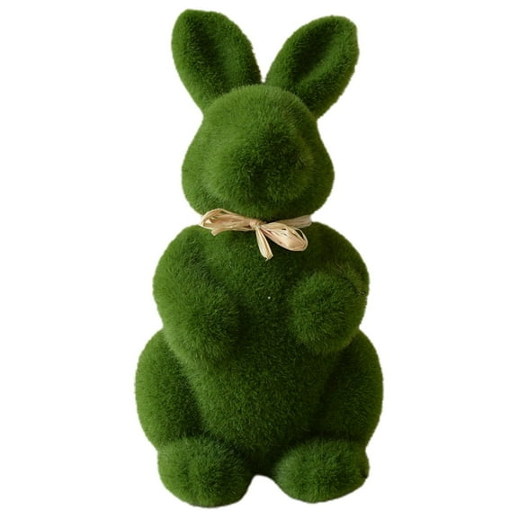 Yesbay Doll Ornament Simulation Foam Easter Bunny Decoration for Living Room