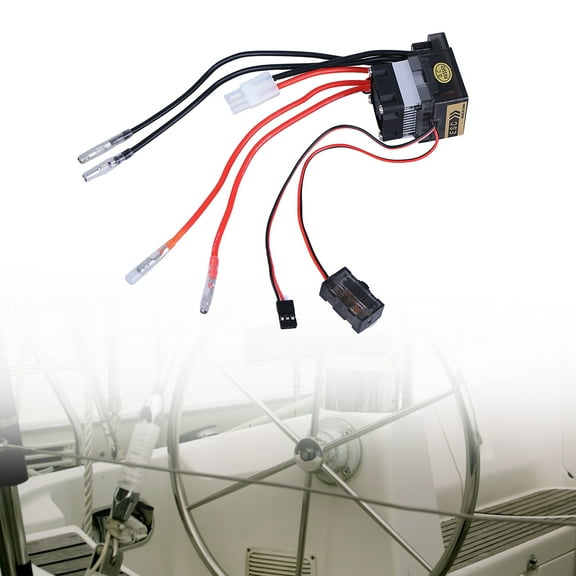 Yesbay Double Way 320A ESC Brush Motor Speed Controller with Fan for RC Car Boat Model