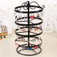 thumbnail image 1 of Yesbay Earring Holder Organizer with Stable Base Adjustable 4-Tiers Rotating Earrings Display Stand Desktop Jewelry Organizer, 1 of 8