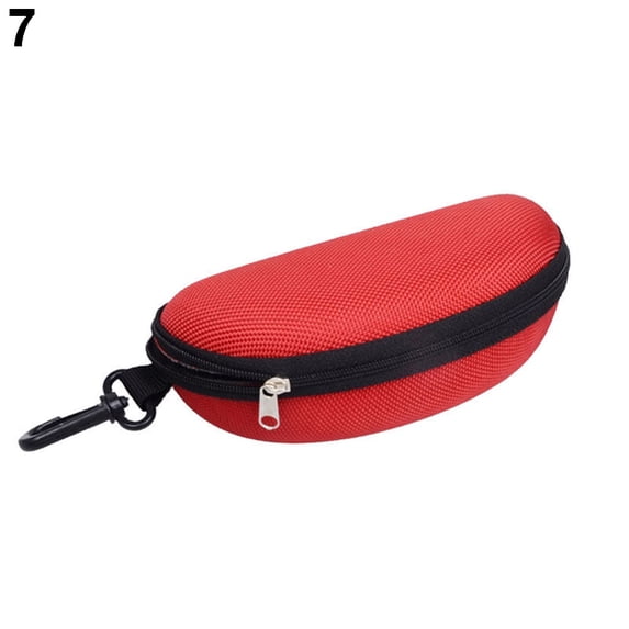 Yesbay Fashion Portable Zipper Eye Glasses Clam Shell Sunglasses Protect Hard Case Box
