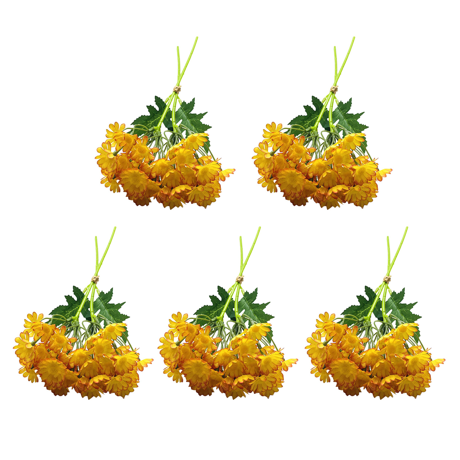 Yesbay Faux Chamomile Bunch Artificial Camomile Blooms with Bendable ...