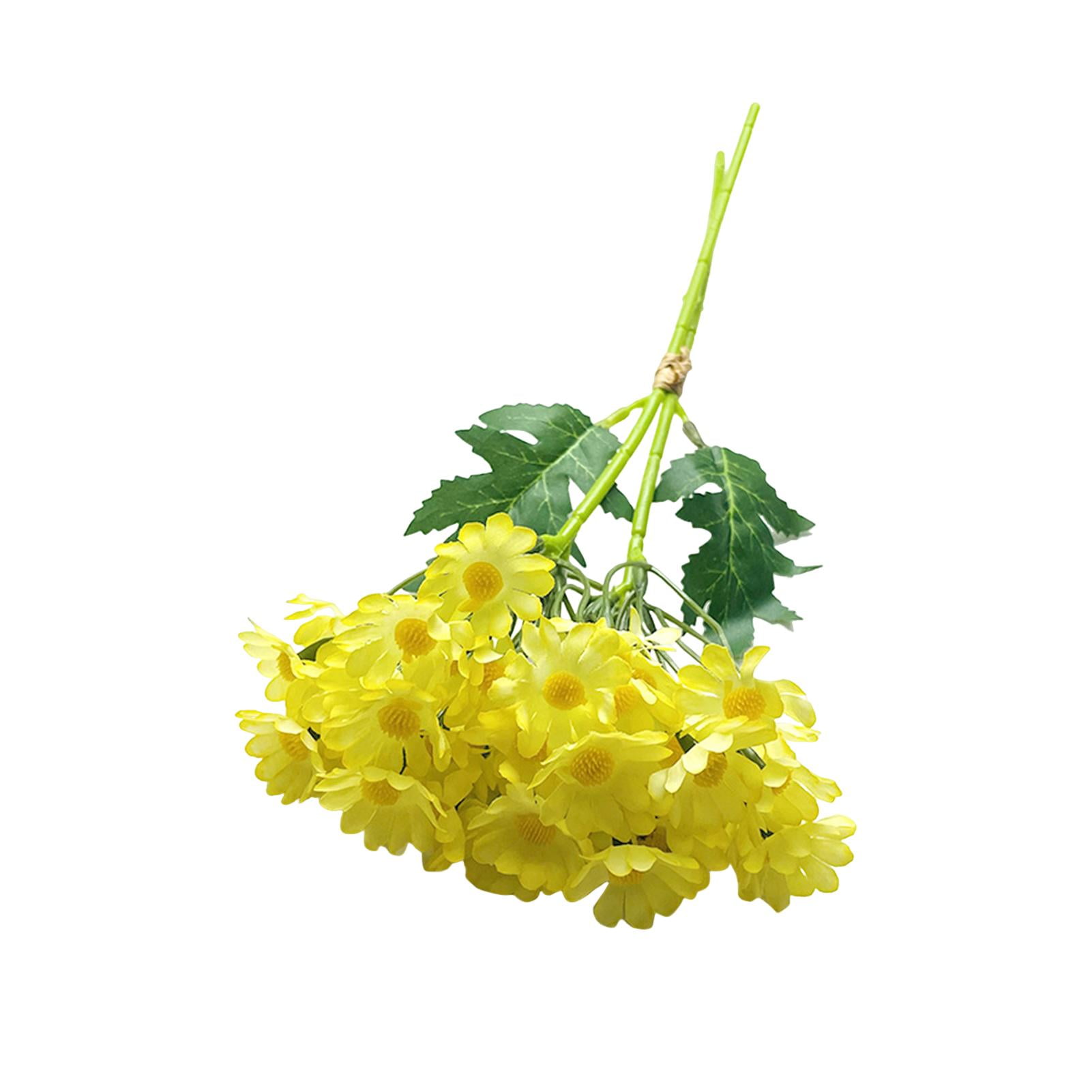 Yesbay Faux Chamomile Bunch Artificial Camomile Blooms with Bendable ...