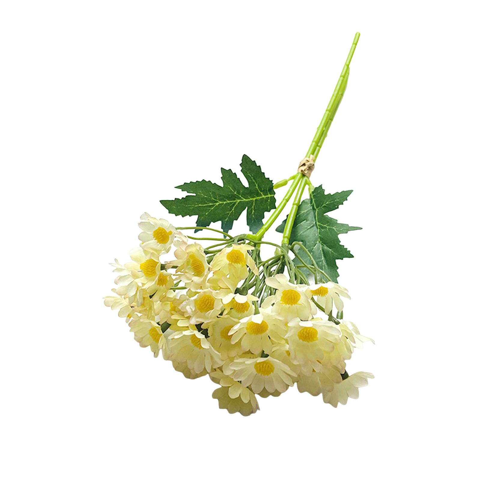 Yesbay Faux Chamomile Bunch Artificial Camomile Blooms with Bendable ...