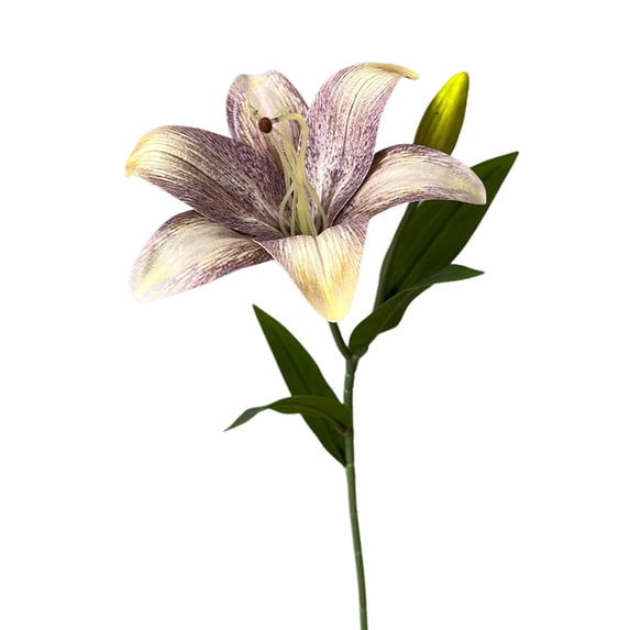 Yesbay Faux Lily Flowers Bulk Realistic Artificial Tiger Lily Long-lasting Fake Lily Stem for Floral Arrangement Wedding Party