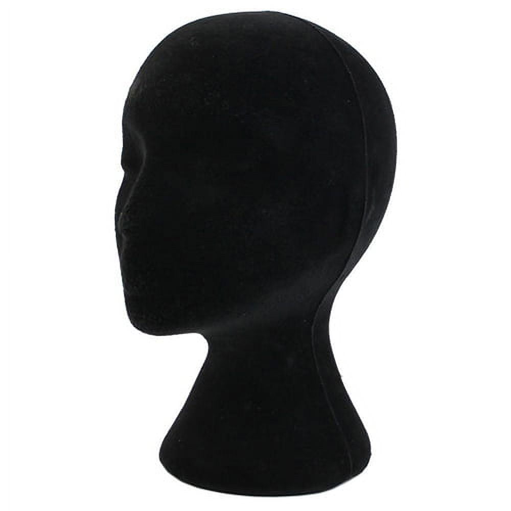 Male Mannequin Head, Foam Wig Stand (White, 9 x 11 in)