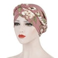 thumbnail image 1 of Yesbay Floral Print Braid Women Hat Protective Cover Cap Headwrap Headwear, 1 of 7