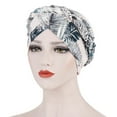 thumbnail image 1 of Yesbay Floral Print Braid Women Hat Protective Cover Cap Headwrap Headwear, 1 of 8