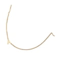 thumbnail image 1 of Yesbay Gold Initial Necklace for Women Tiny Sideways Letter Pendant Chain Necklace Gold Plated Jewelry, 1 of 8