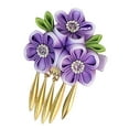 thumbnail image 1 of Yesbay Hairpin with Tassel Design Shiny Rhinestones Floral Embellishment Lightweight Versatile Hair Clip Hair Accessories, 1 of 8