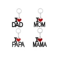 thumbnail image 1 of Yesbay I Love Mom/Dad/Mama/Papa Letters Pendant Keychain Father's/Mother's Day Jewelry,Key Chain, 1 of 7