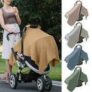 Yesbay Infant Safety Seat Cover Cartoon Breathable Sunscreen Protection Windproof Seat Cover for Outdoor Travel