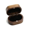 thumbnail image 1 of Yesbay Jewelry Box Exquisite Smooth Surface Sturdy Portable Soft Lining Wood Wedding Ring Storage Box Home Supply, 1 of 8