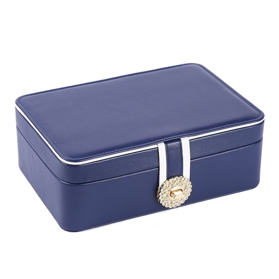 Yesbay Jewelry Box Multiple Compartments Detachable Divider Fashion Women Ring Necklace Display Organizer Case Household Supplies