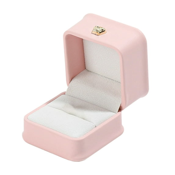 Yesbay Jewelry Ring Box Portable Soft Velvet Lined Earring Ring Case Jewelry Organizer