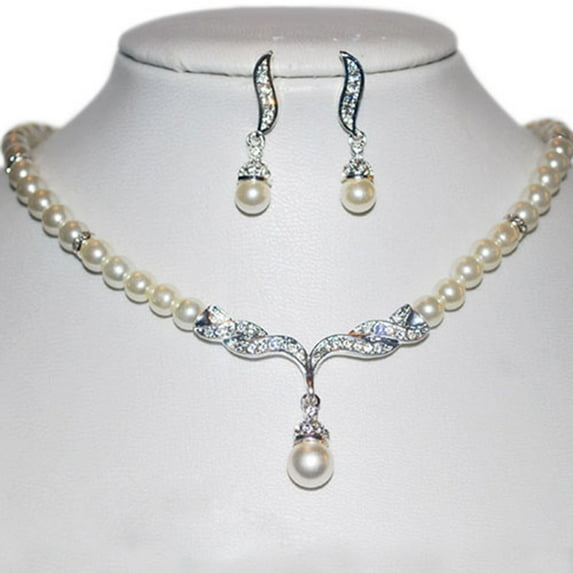 Yesbay Jewelry Set Lightweight Unique Shape Alloy Unique Necklace Earrings Set for Party