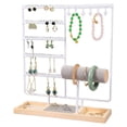 thumbnail image 1 of Yesbay Jewelry Storage Rack Jewelry Display Stand Detachable Wooden Base Bracelet Necklace Watch Earrings Organization Holder Stable Structure Jewelry Organizer, 1 of 7