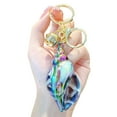 thumbnail image 1 of Yesbay Keychain Charm Electroplating Colorful Acrylic Conch Keychain Pendant Girl Bag Backpack Pendant Decorative Accessory, 1 of 7
