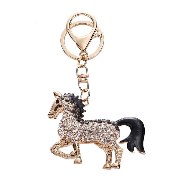 Yesbay Keychain Pendant Zodiac Horse Design Key Chain Metal Bags Keyring