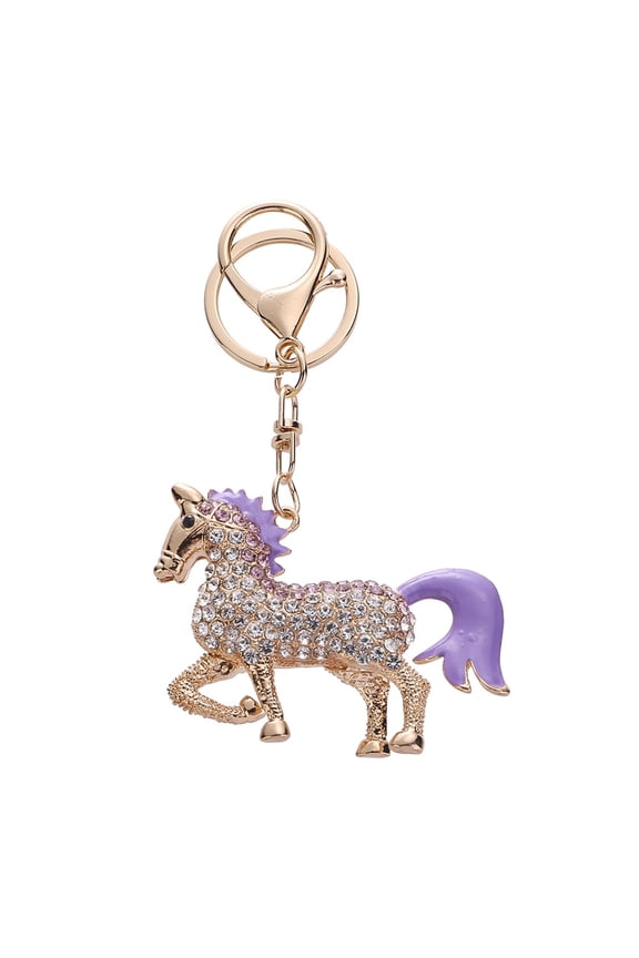 Keychain Pendant Zodiac Horse Design Key Chain Metal Bags Keyring