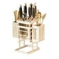 thumbnail image 1 of Yesbay Kitchen Tabletop Storage Rack Knife Holder Hollow Storage Rack Kitchen Utensil Organizer, 1 of 8