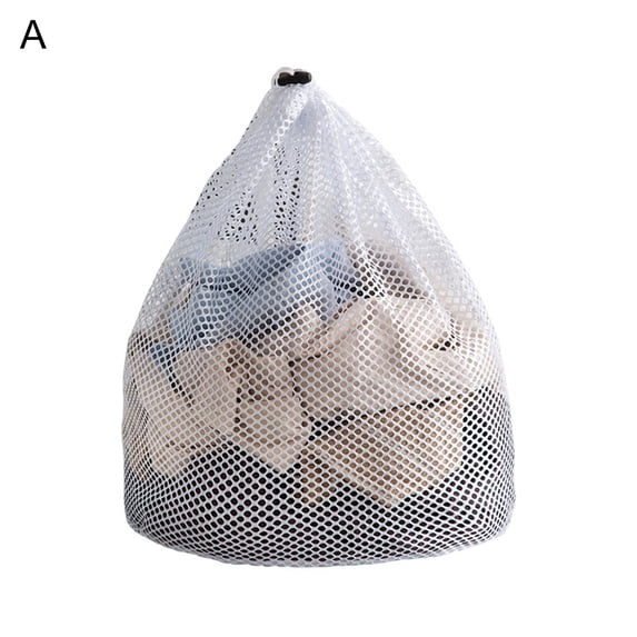 Yesbay Laundry Bag Coarse Mesh with Drawstring Anti-Deform Tough Washing Net Bag Household SuppliesCoarse Mesh 19.69" x 15.75" x 0.08"